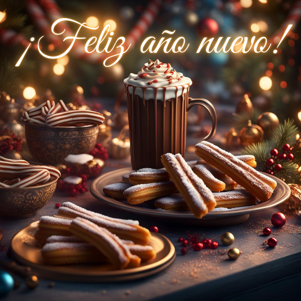 churros en año nuevo